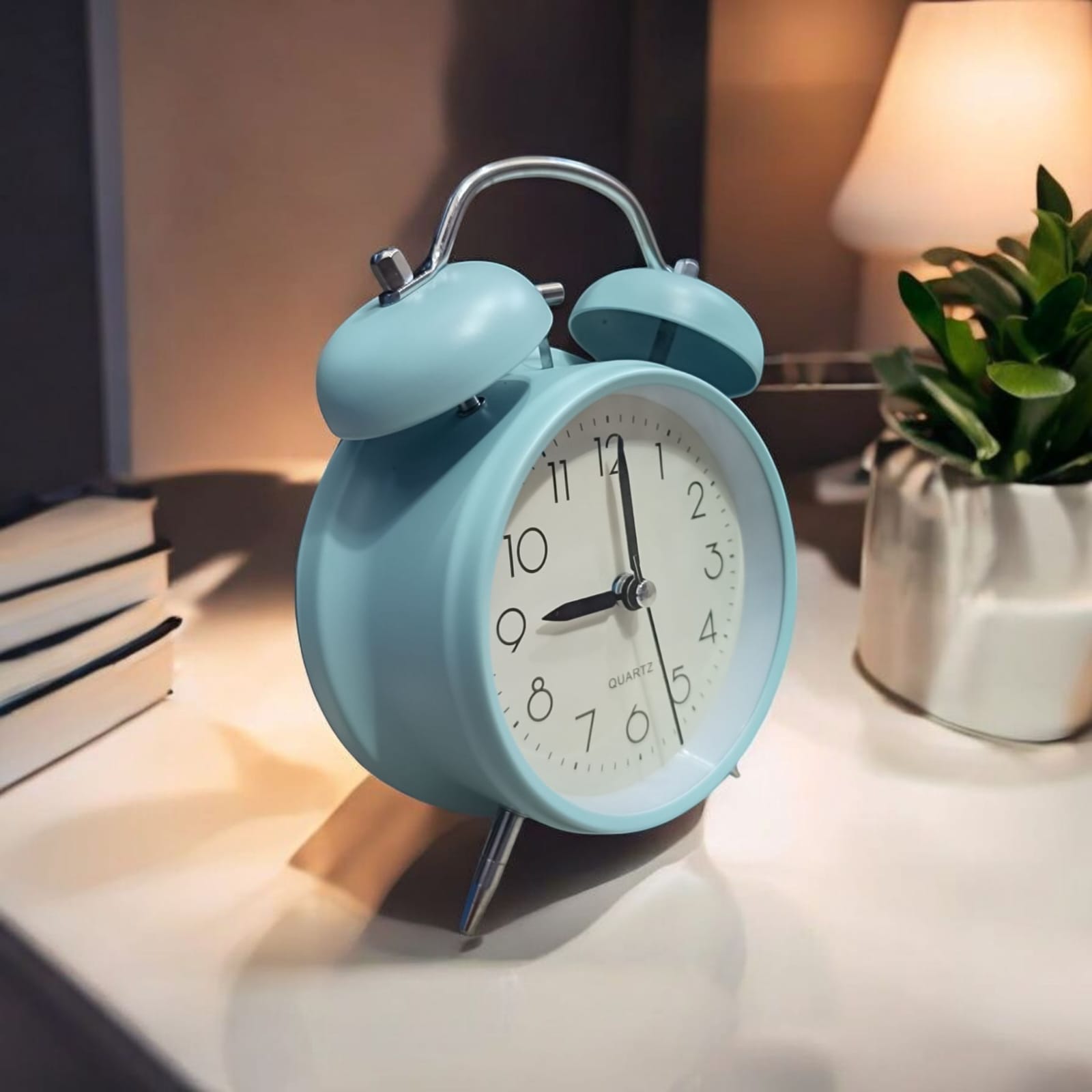 Bell Alarm MATT LIGHT SKY BLUE Clock (TC-221) - Image 2